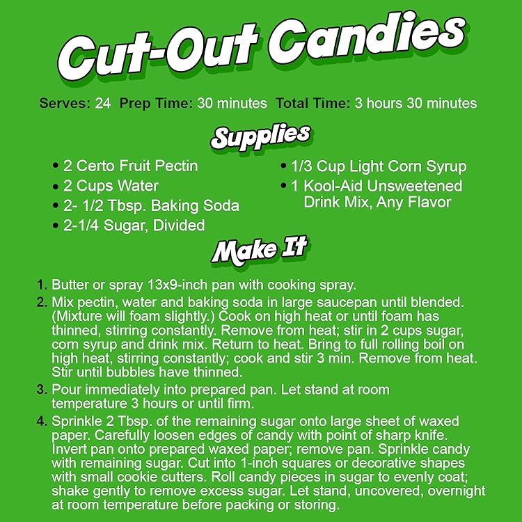 Kool-Aid Cut-Out Candles