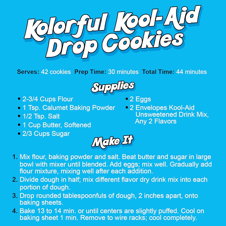 Kool-Aid Drop Cookies