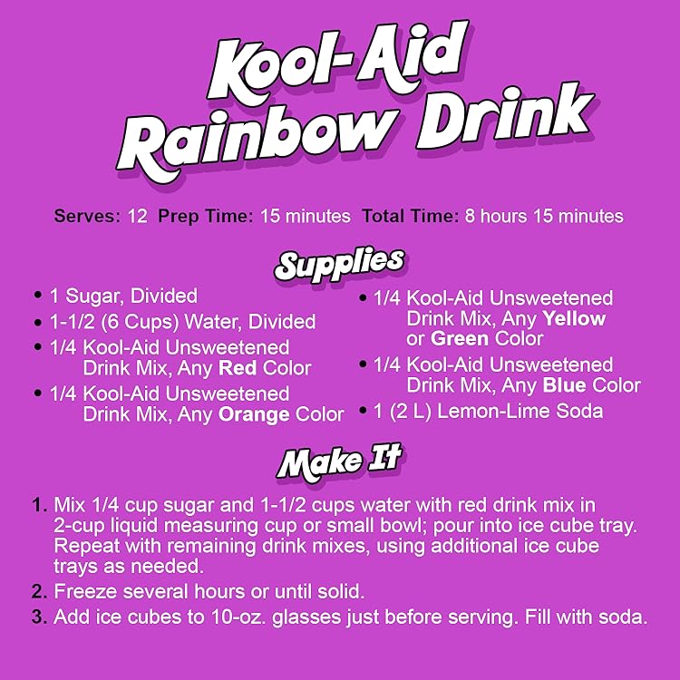 Rainbow Kool-Aid Drink